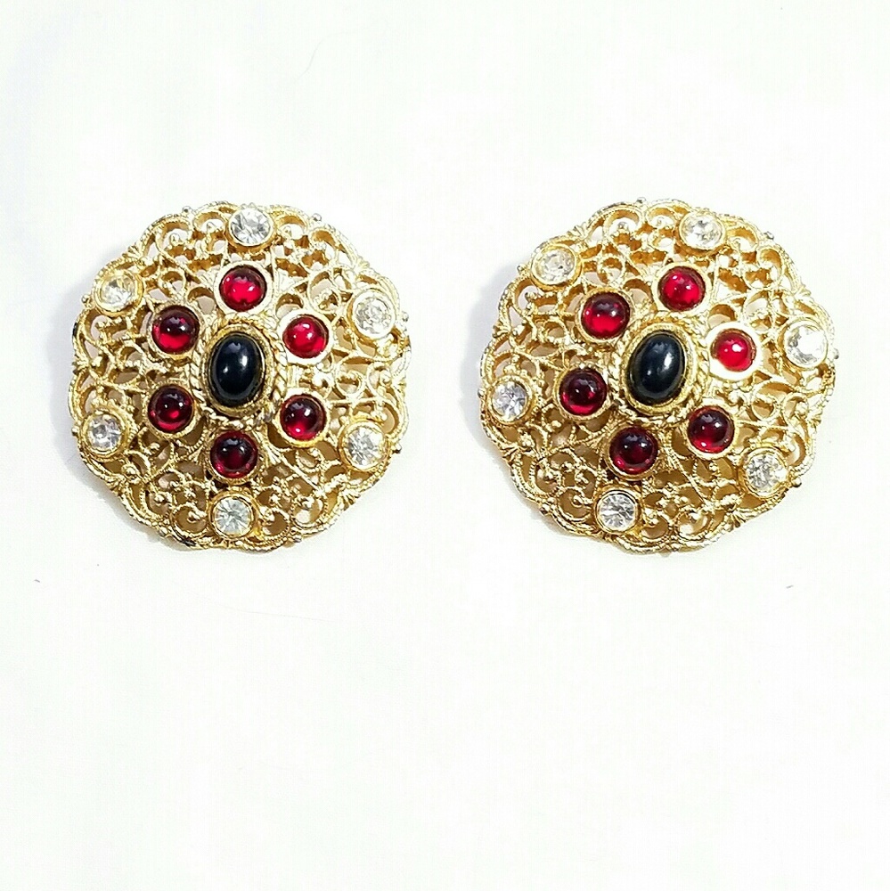 Vintage Butler & Wilson Runway Gripoix  Earrings